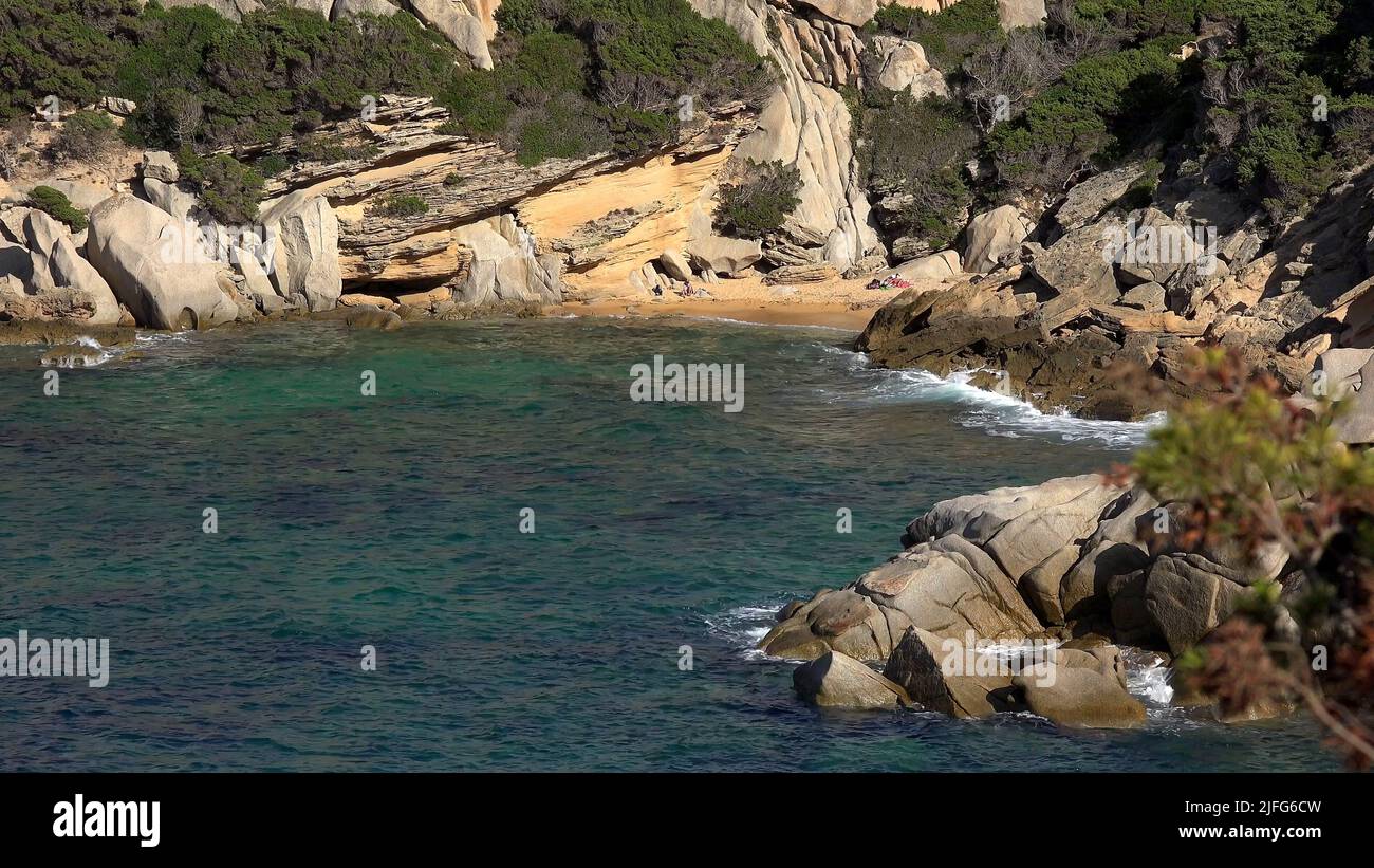 Coasts of Sardinia near Capriccioli location Stock Photo