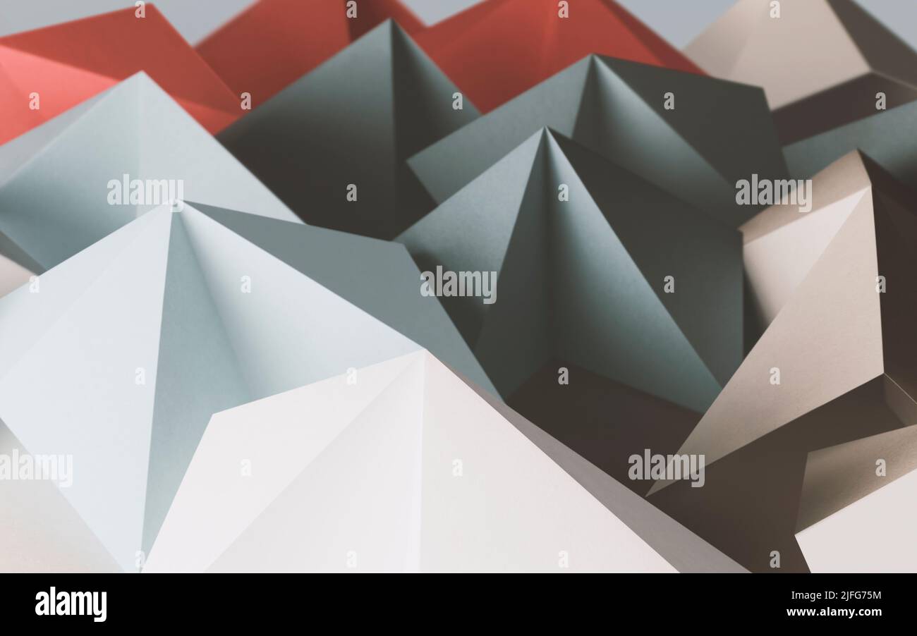 Colorful 3d geometric shapes hi-res stock photography and images - Alamy