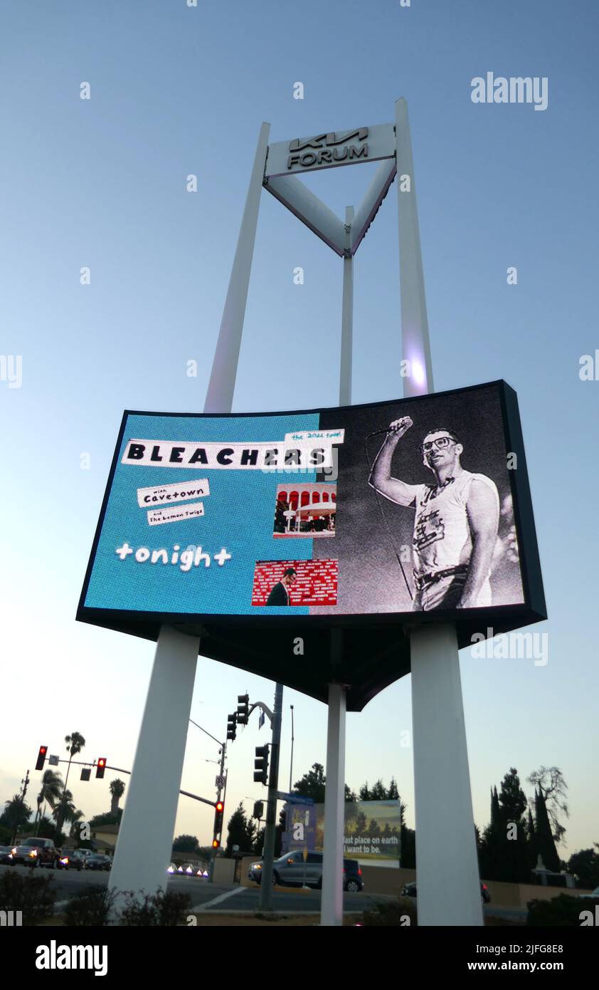 Inglewood, California, USA 29th June 2022 Bleachers Concert Marquee on