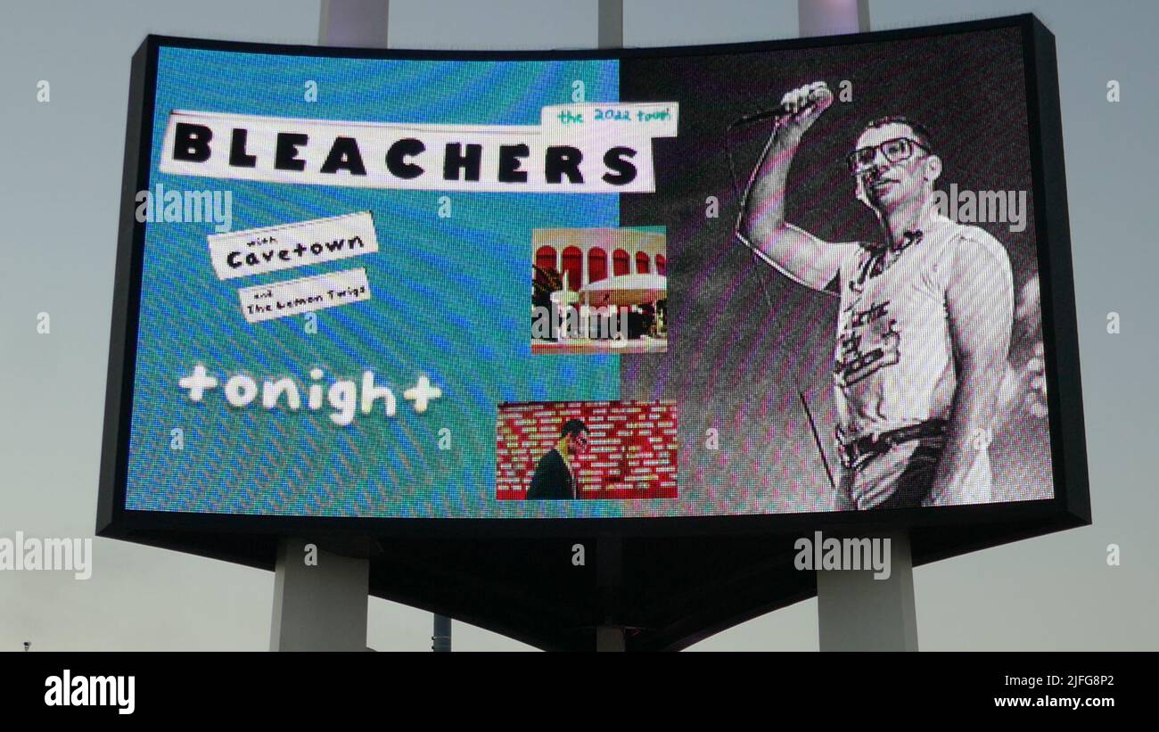 Inglewood, California, USA 29th June 2022 Bleachers Concert Marquee on