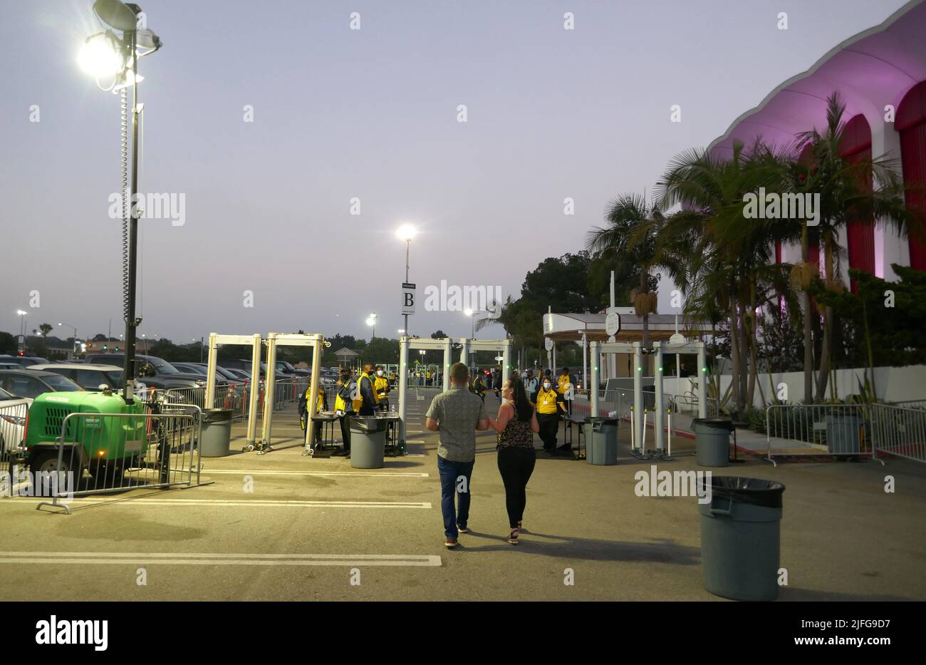 Inglewood, California, USA 29th June 2022 Metal Detectors at Bleachers Concert on June 29, 2022