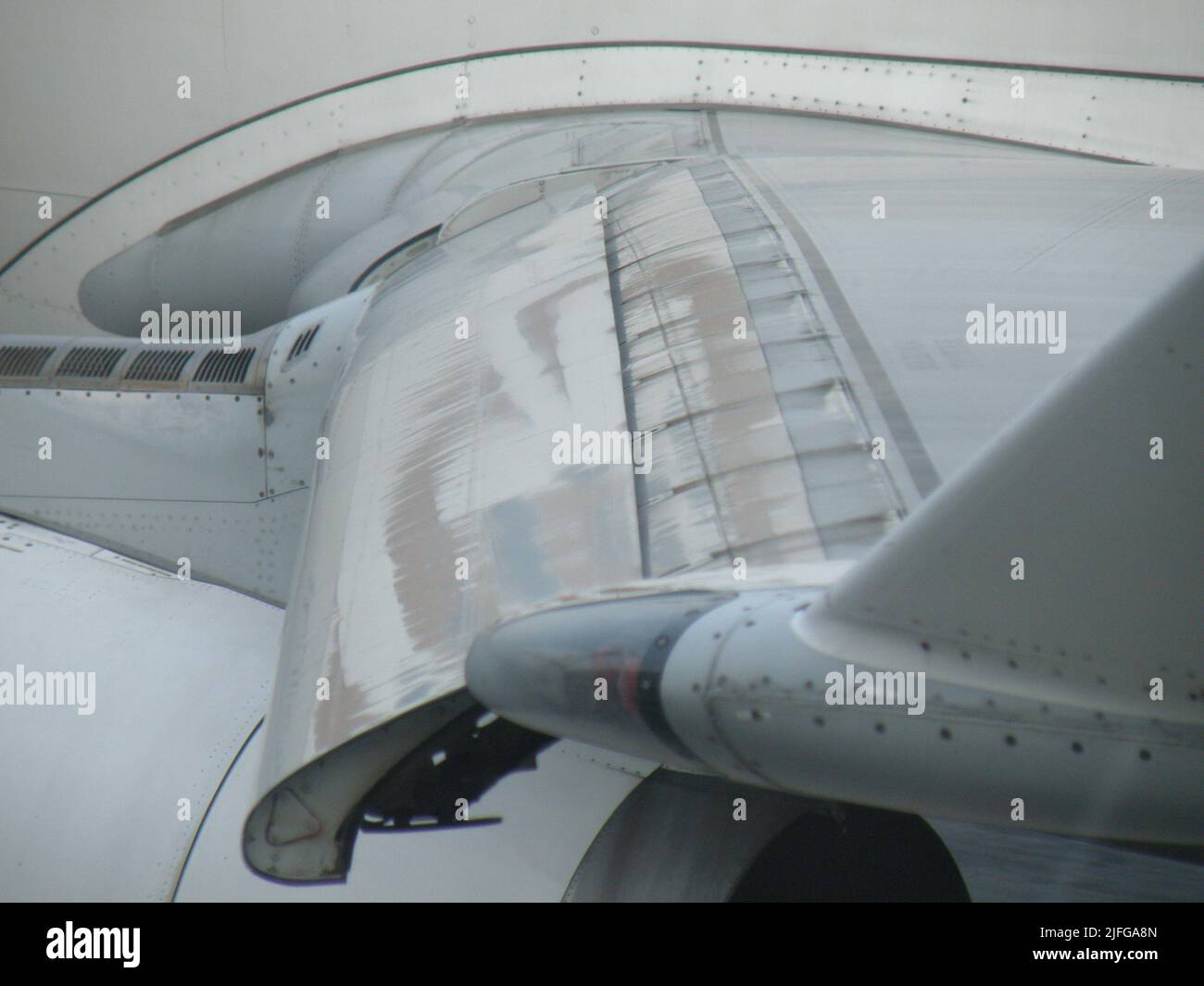 Slat (Aircraft High lift device Stock Photo Alamy