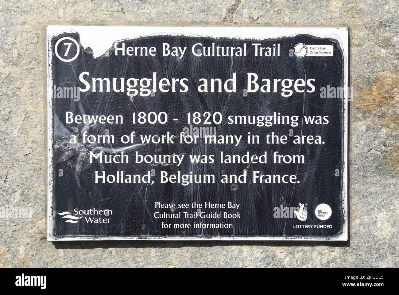 The Herne Bay Cultural Trail, in north Kent, UK Stock Photo
