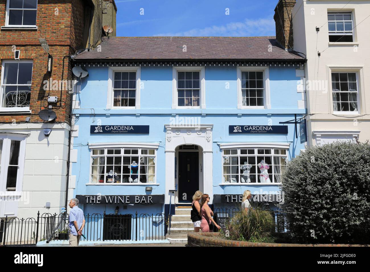 Wine bar on smart Mortimer Street in central Herne Bay, on the north