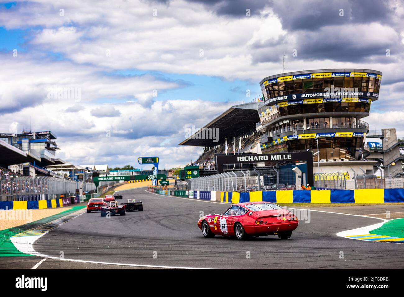 24 LANCKSWEERT / VAN RIET (BE), Ferrari 365 GTB/4 Gr.IV / 1971 , action  during the Le Mans Classic 2022 from June 30 to July 3, 2022 on the Circuit  des 24