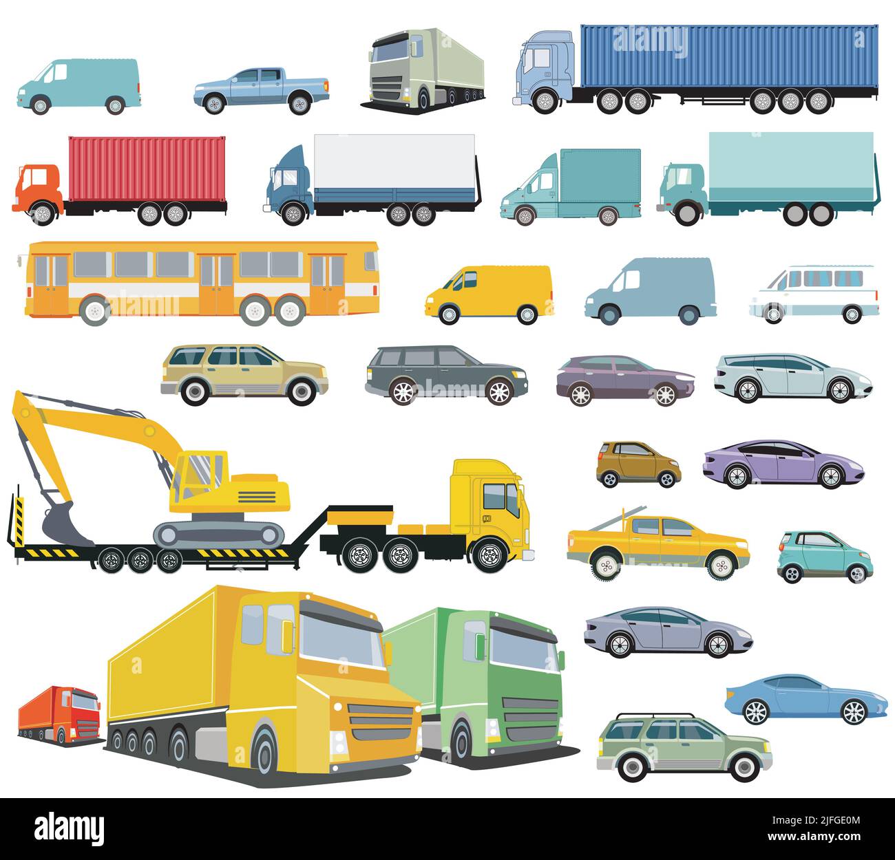 Bus car cars Stock Vector Images - Alamy