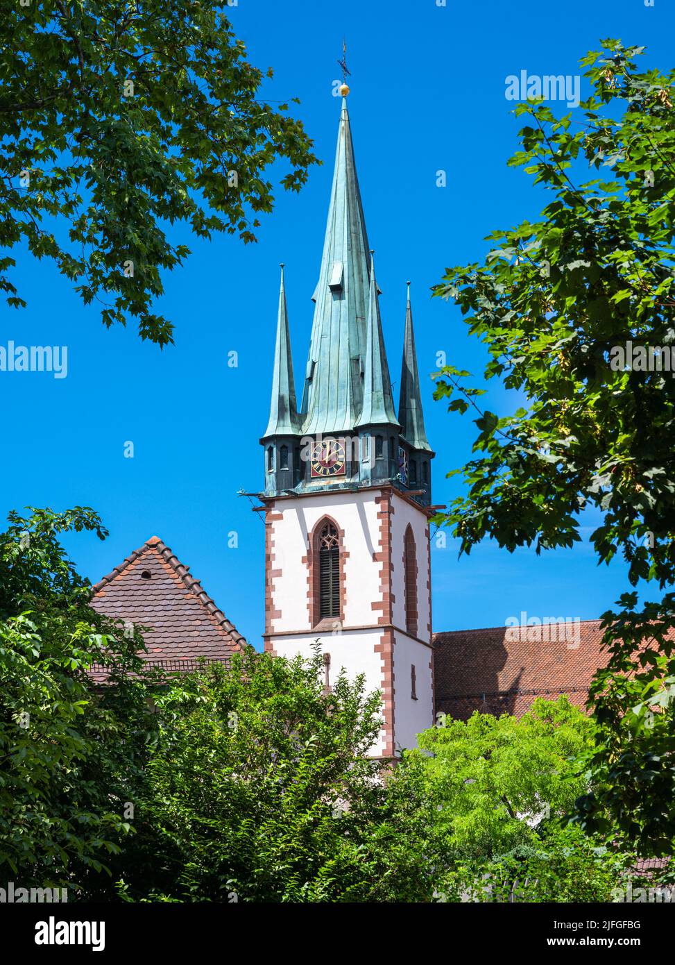 View of Durlach‘s Saint Peter and Paul church. Karlsruhe, Baden-Wuerttemberg, Germany, Europe Stock Photo