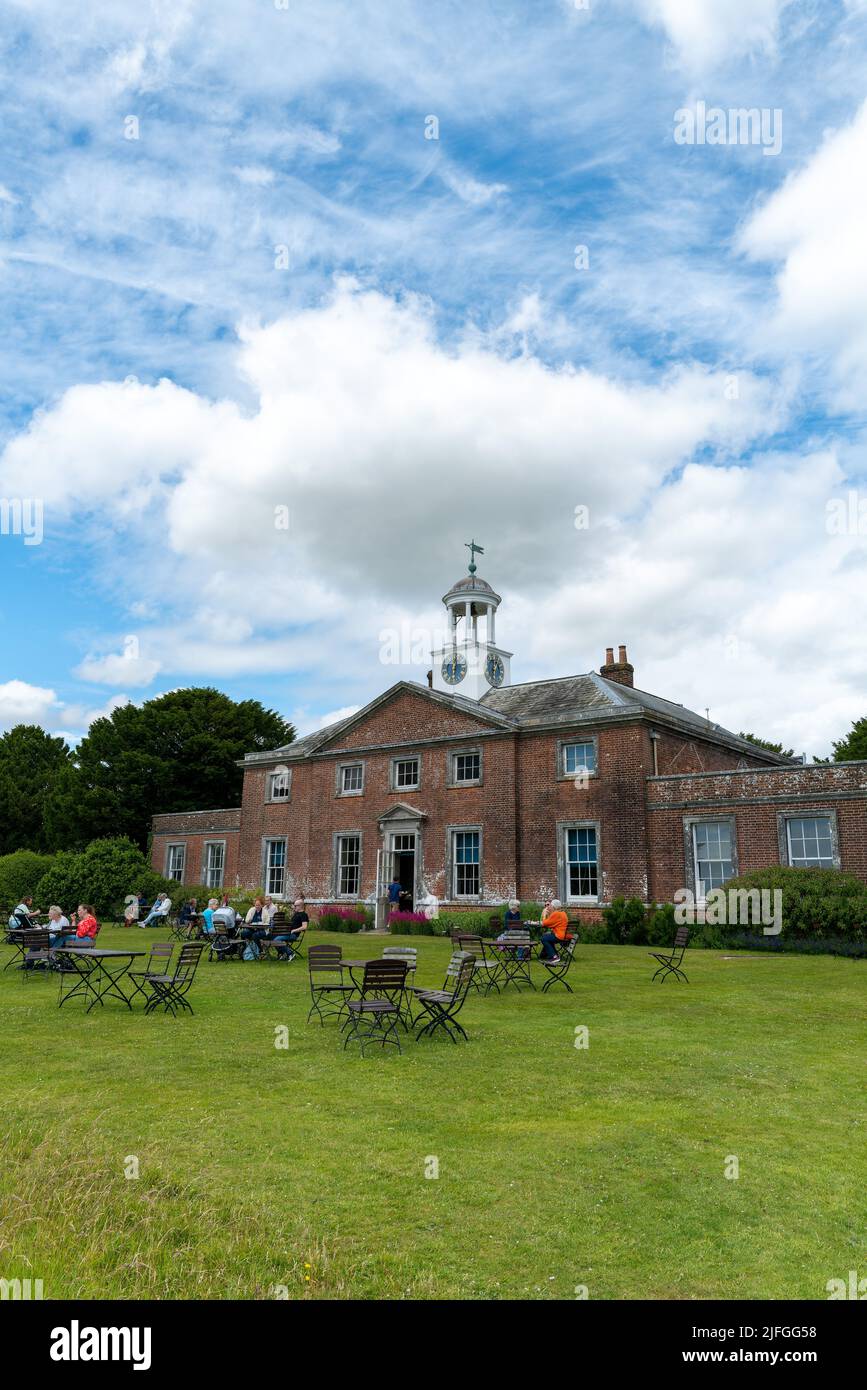 Uppark House and Gardens, West Sussex, England. July 2022. Former home of lady Emma Hamilton and, later, H.G. Wells Stock Photo