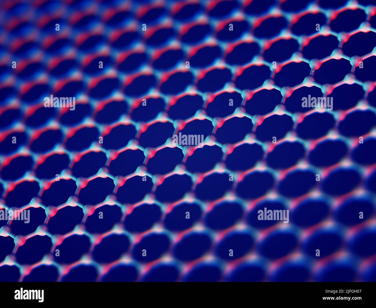 Graphene-based nanomaterials (GBN) concept. Graphene and Nanotechnology research Stock Photo
