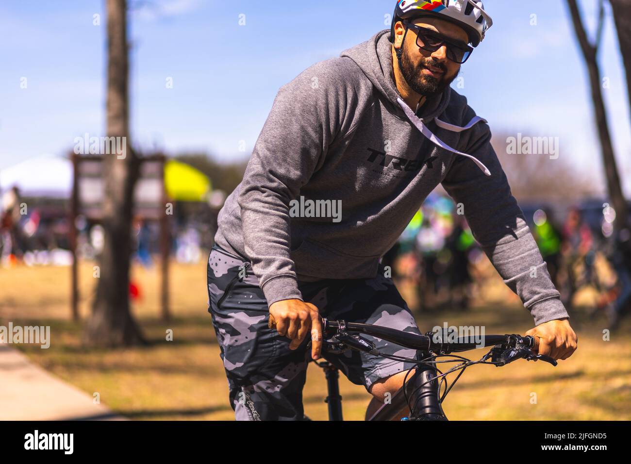 Bicycle riders gather to enjoy their love of bikes with their kids ...