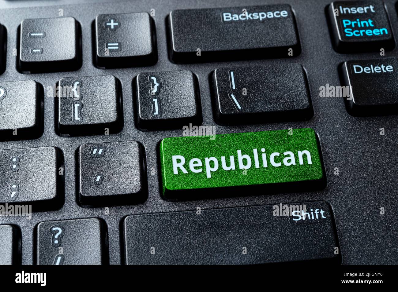 Republican Keyboard Us green party hi-res stock photography and images - Alamy