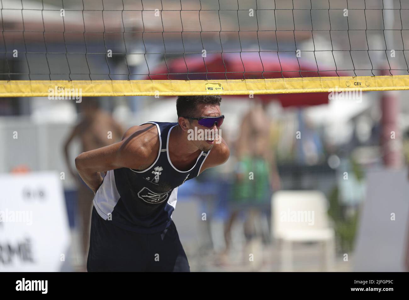 Giardini Naxos, Italy. 03rd July, 2022. Volleyball World Beach Pro Tour semifinal, Dal Corso (Italy) during Volleyball World Beach Pro Tour 2022, Beach Volley in Giardini Naxos, Italy, July 03 2022 Credit: Independent Photo Agency/Alamy Live News Stock Photo