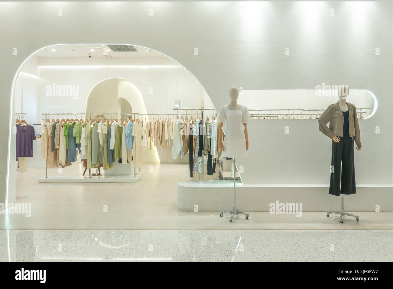 A luxury fashion store front in modern shopping mall Stock Photo Alamy