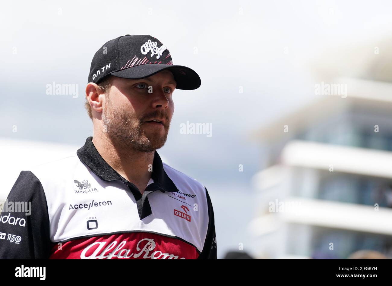 Alfa Romeo's Valtteri Bottas on practice day ahead of the British Grand  Prix 2023 at Silverstone, Towcester. Picture date: Friday July 7, 2022  Stock Photo - Alamy