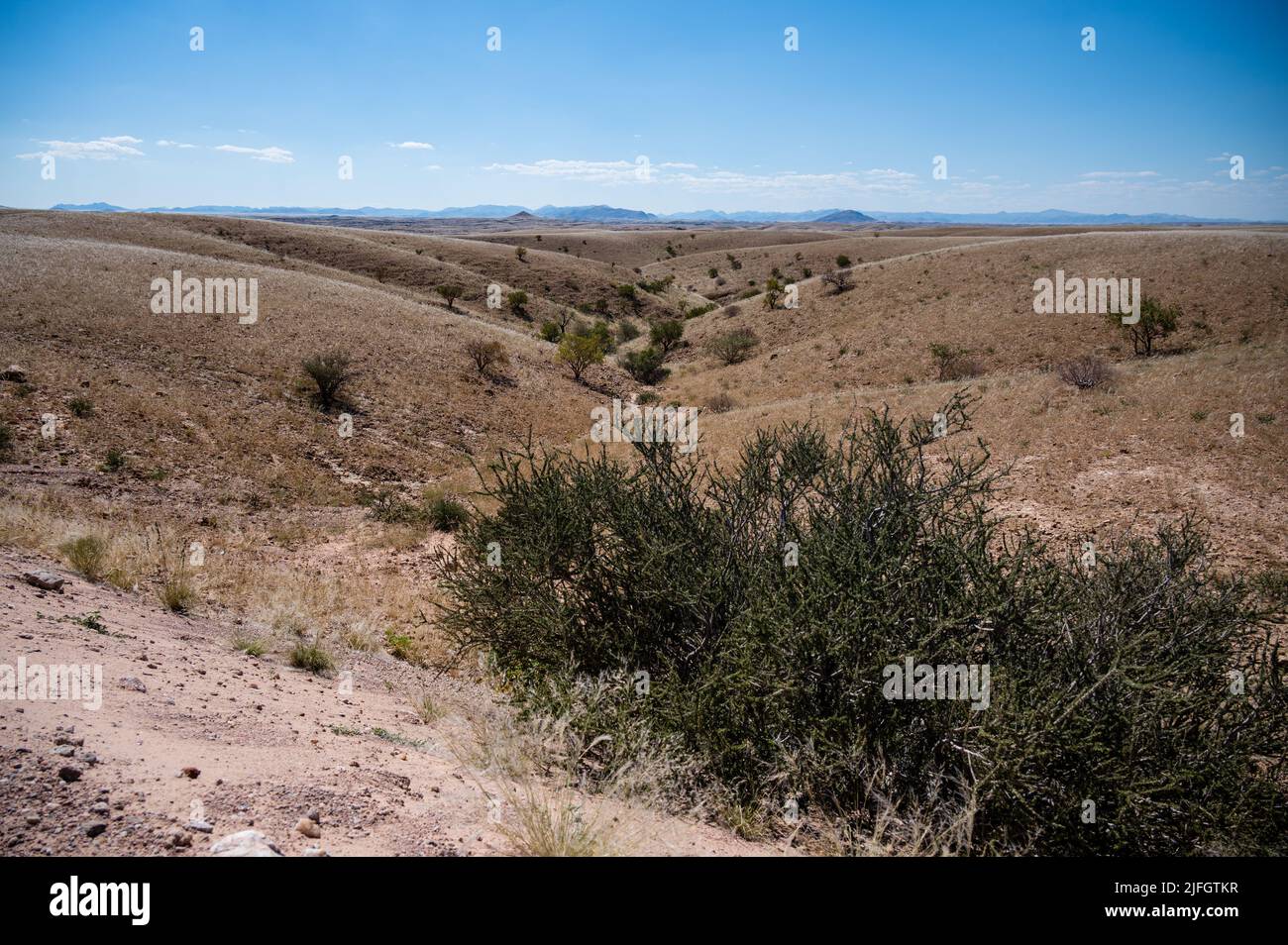 View from the viewpoint at the Kuiseb Pass in Namibia Africa Stock Photo