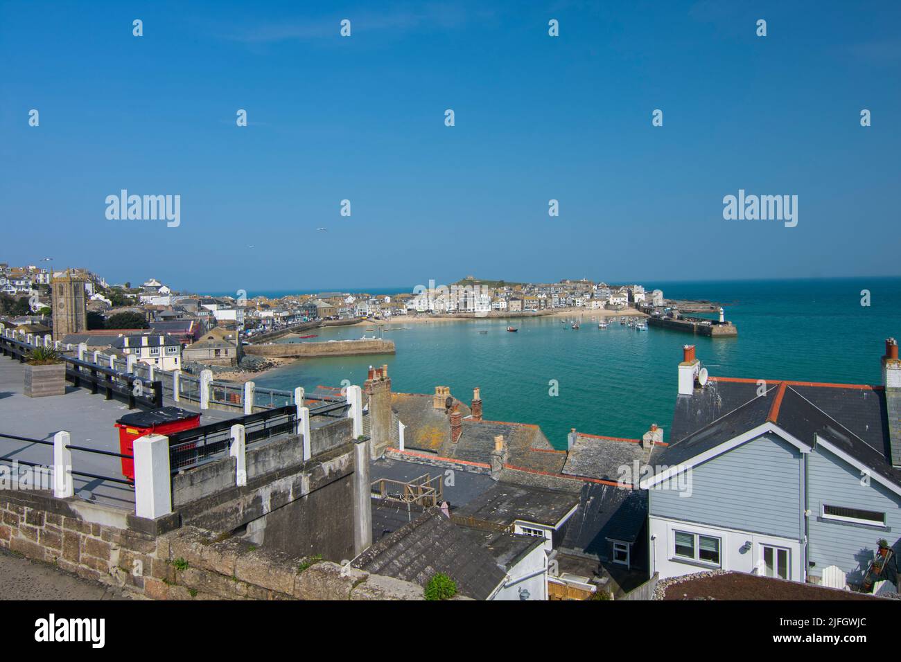 Across St Ives Harbour Stock Photo