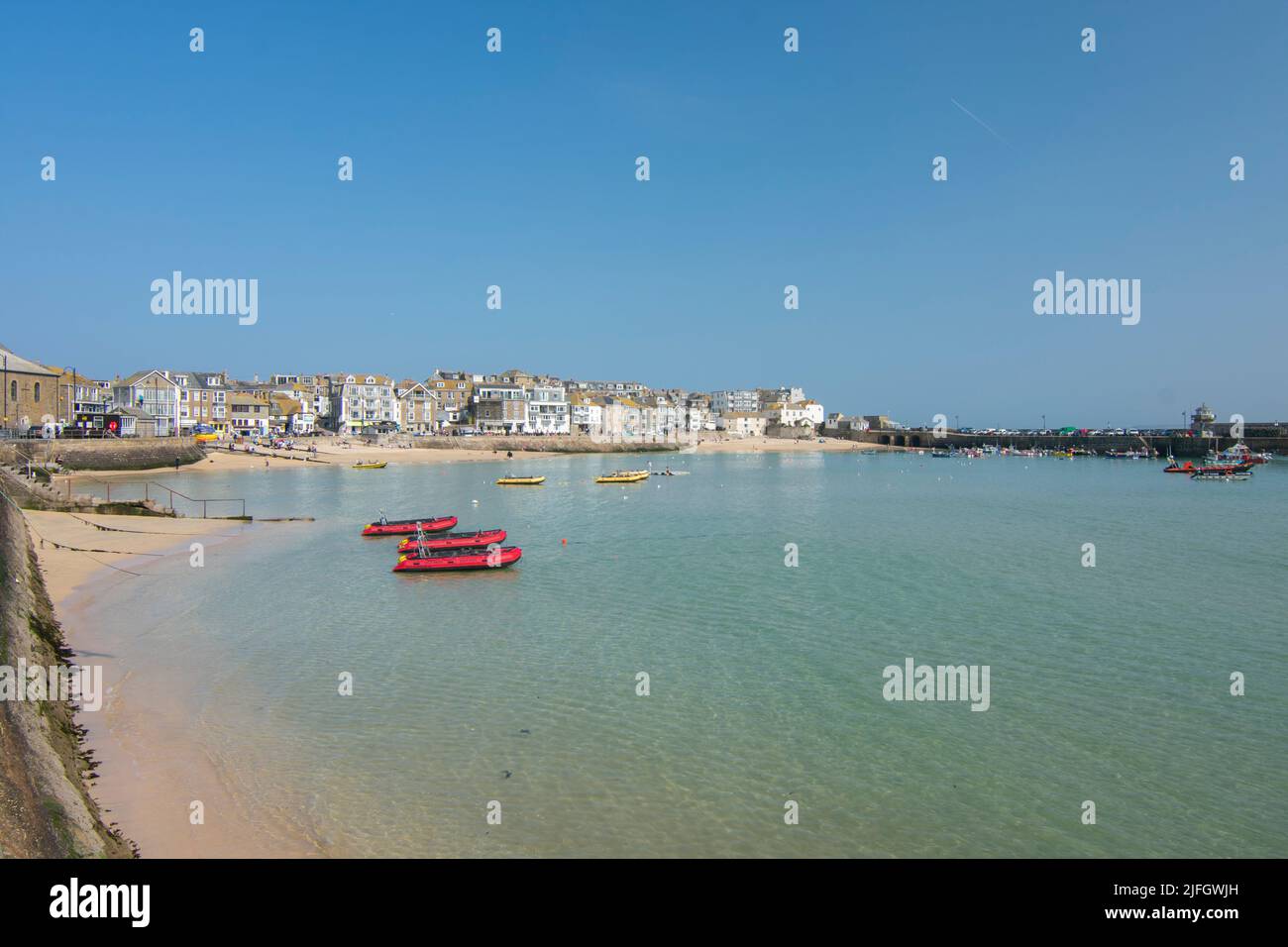 Across St Ives Harbour Stock Photo