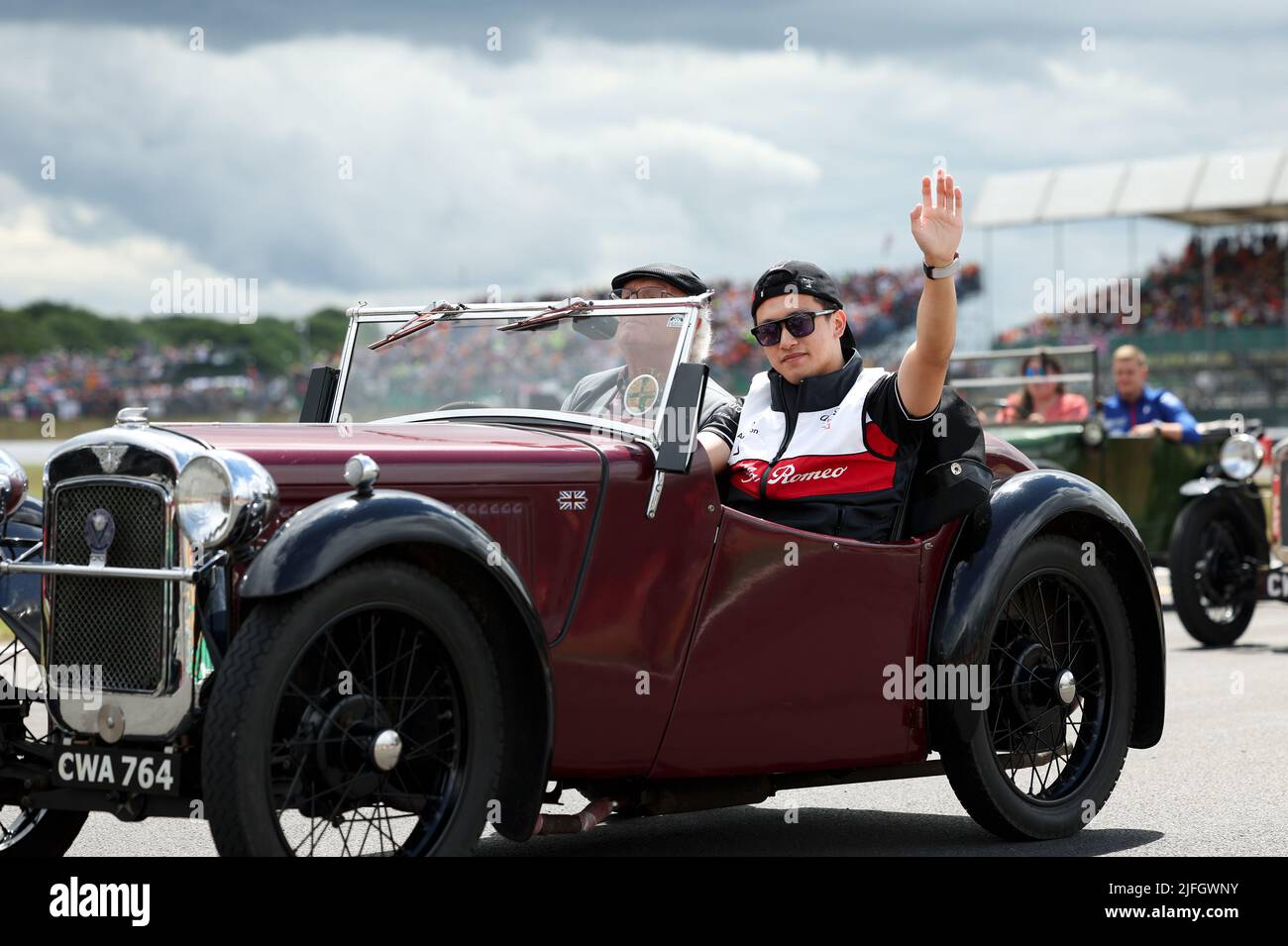 ZHOU Guanyu (chi), Alfa Romeo F1 Team ORLEN C42, portrait drivers parade during the Formula 1