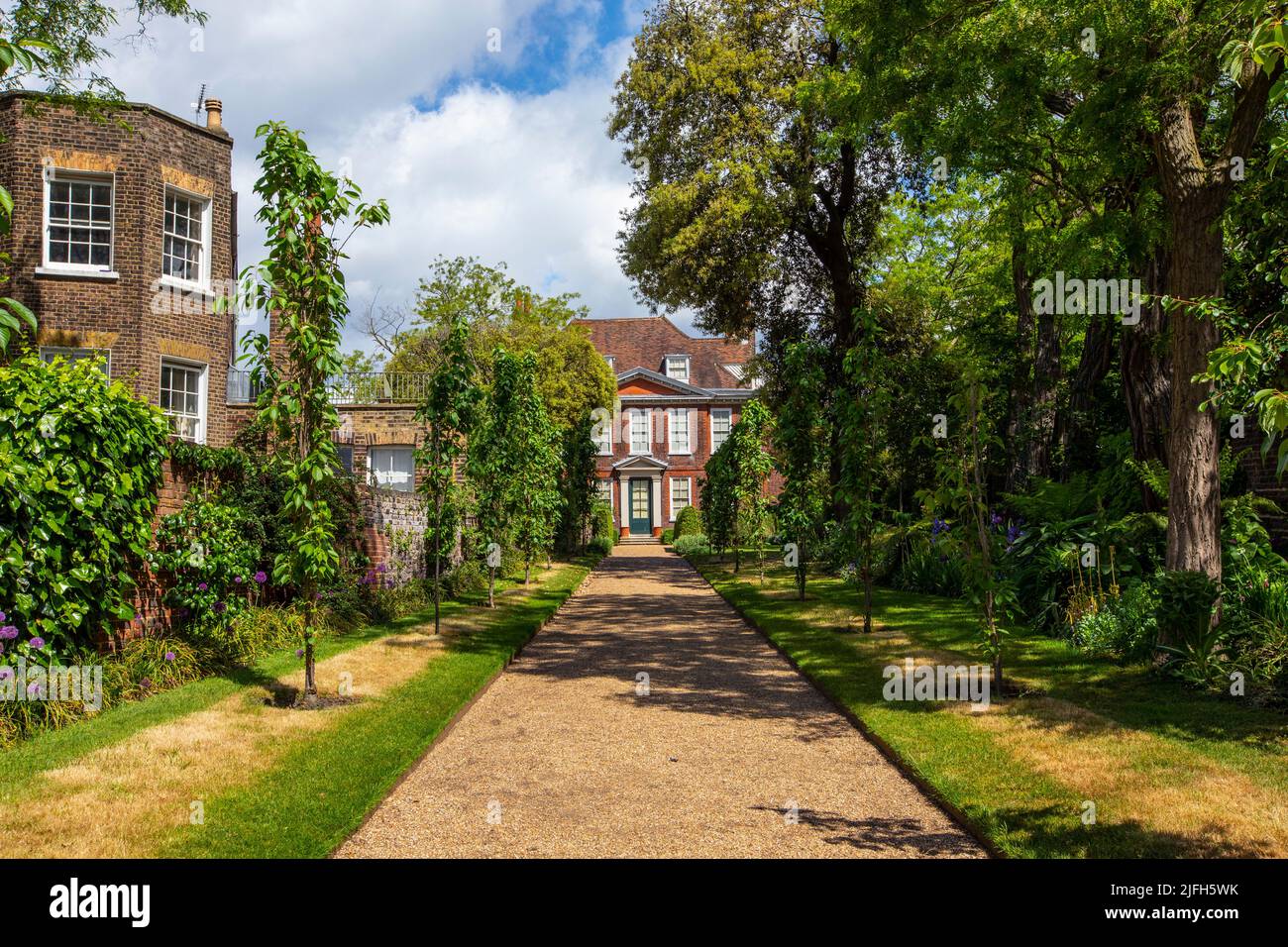 London, UK - May 19th 2022: View of the beautiful Fenton House - a 17th century merchants house in Hampstead, London. Stock Photo