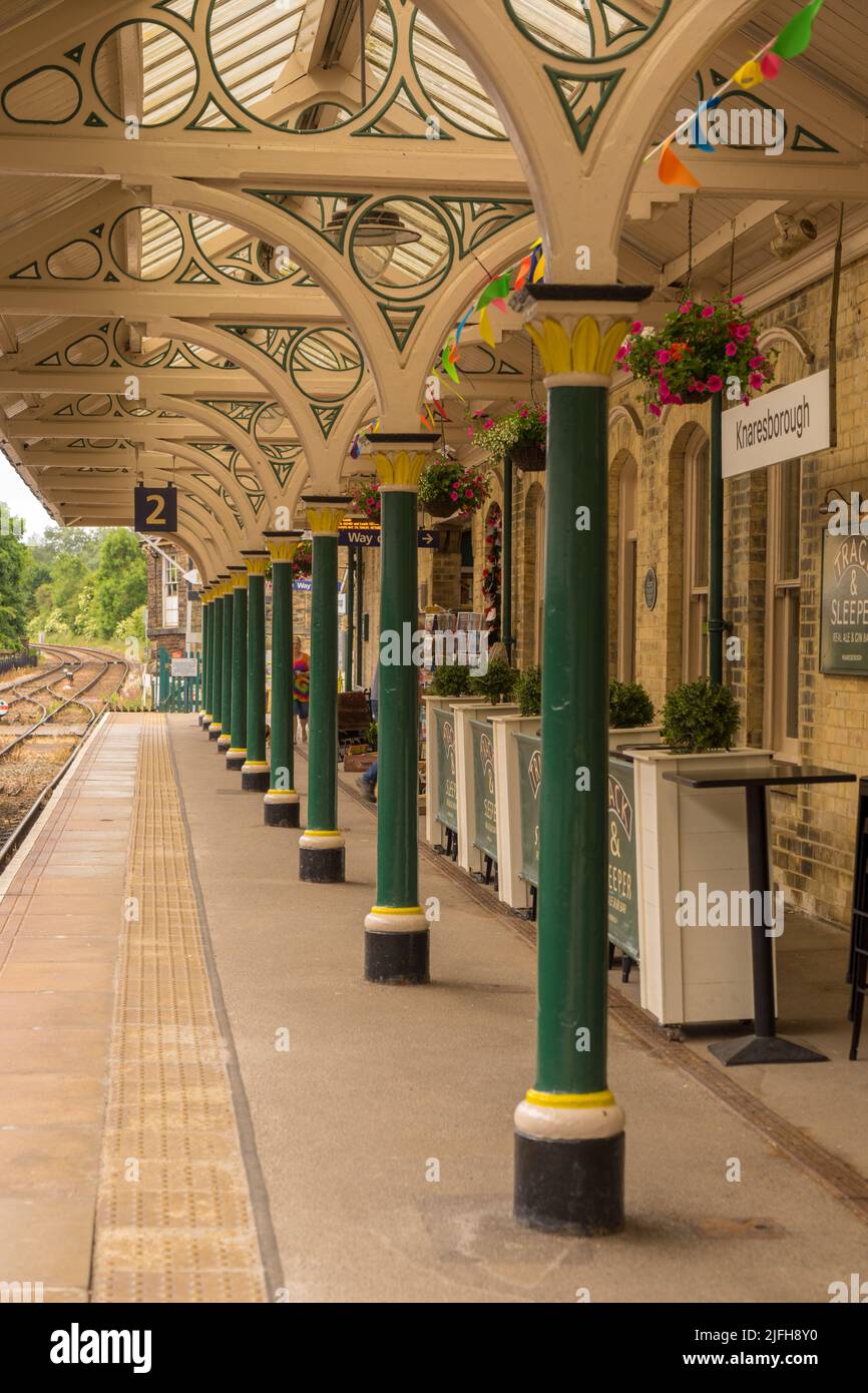 Knaresborough Rail Station on the York to Harrogate line Stock Photo