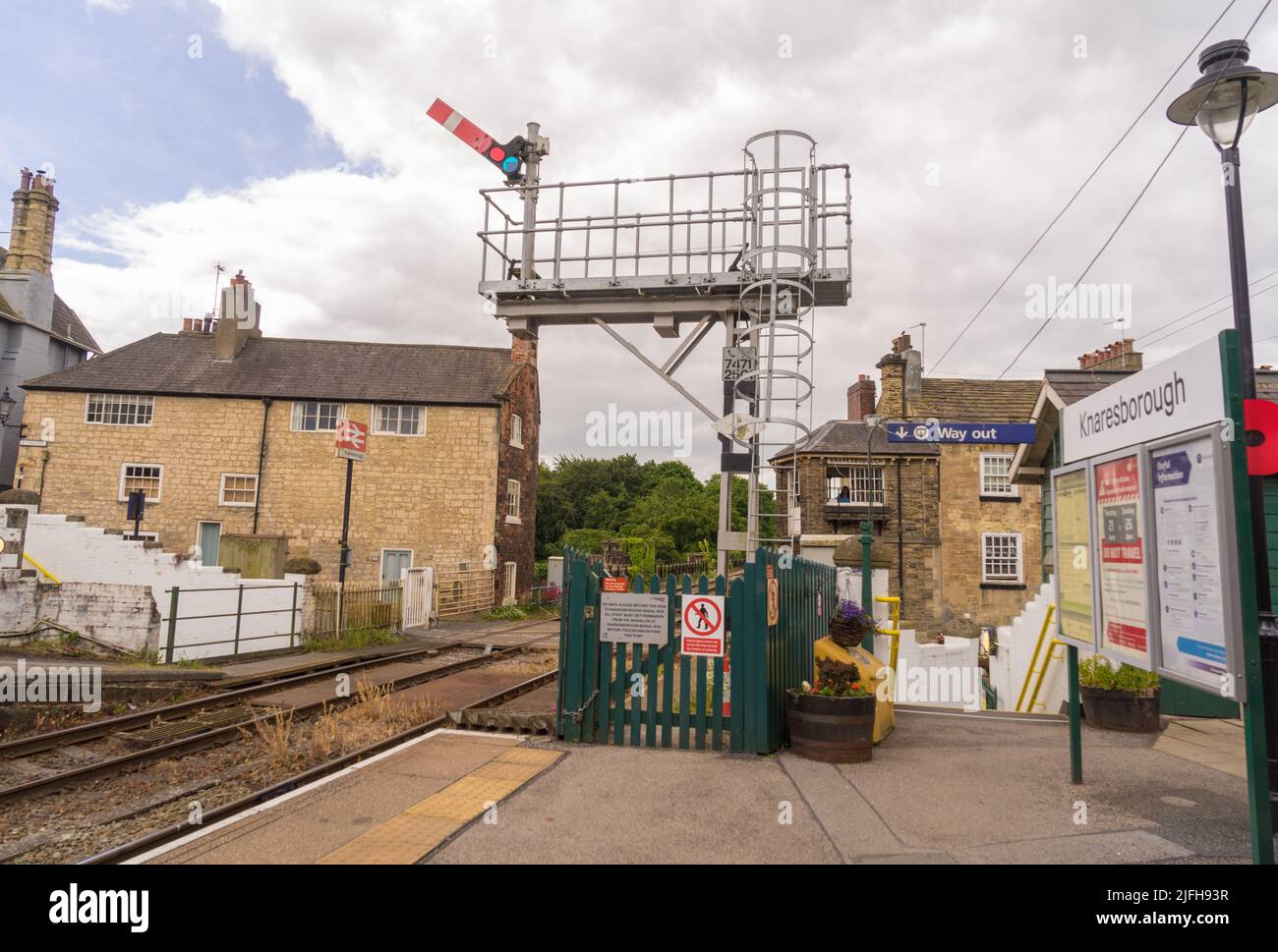 Knaresborough Rail Station on the York to Harrogate line Stock Photo