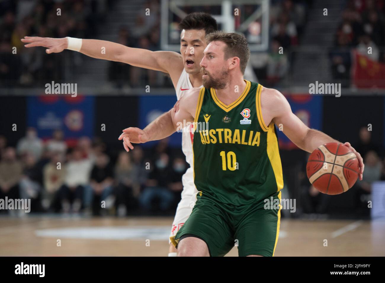 Mitch McCarron of Australia Basketball team in action during the FIBA
