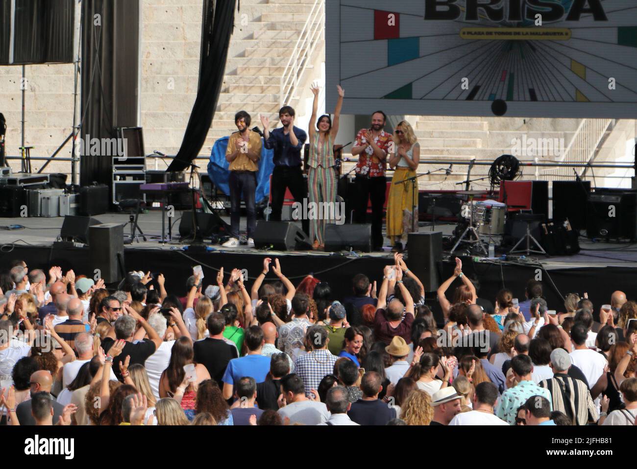July 2, 2022, Malaga, Spain. Anni B Sweet at Brisa Festival. 40th anniversary of Danza Invisible. Stock Photo