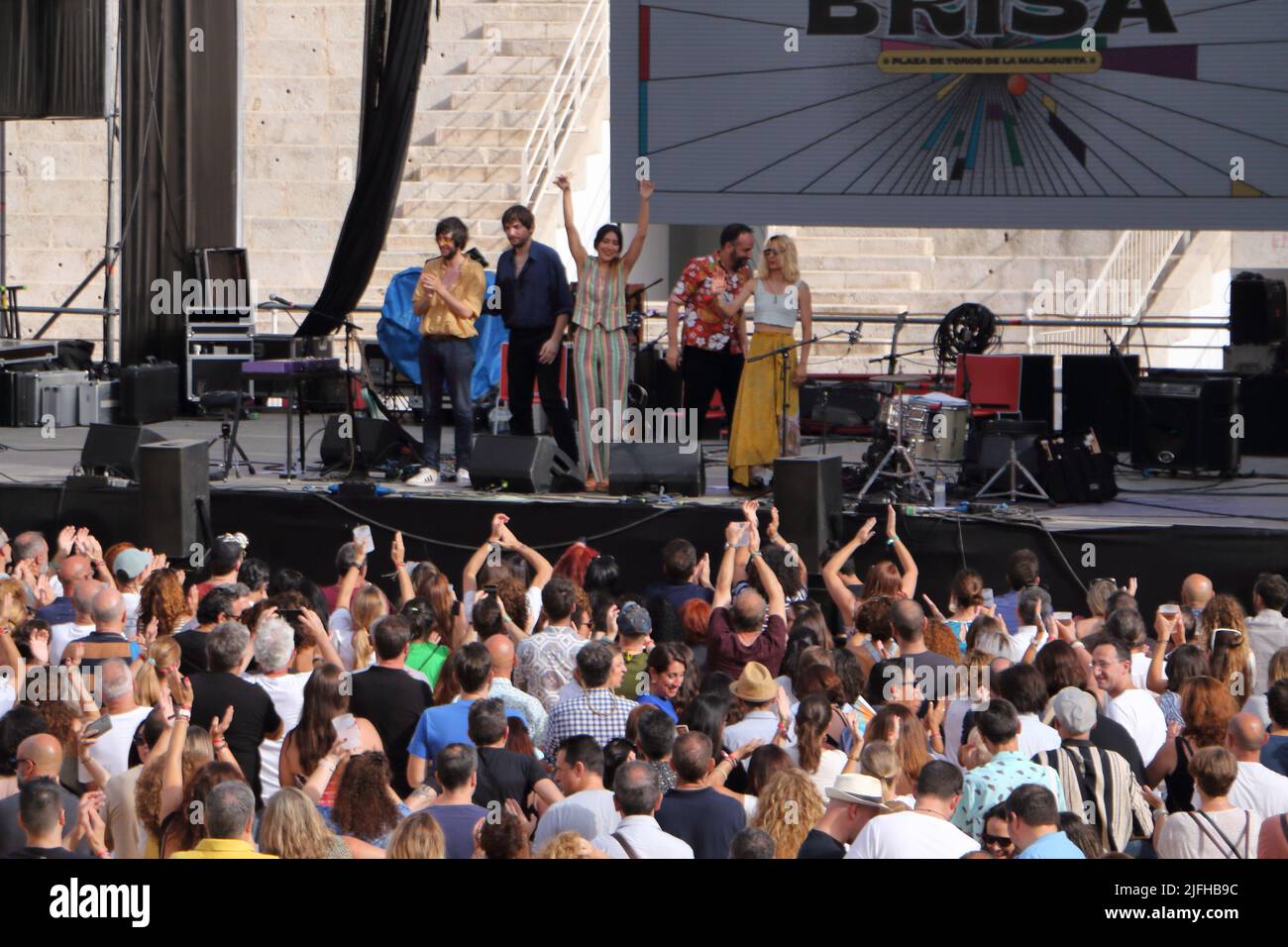 July 2, 2022, Malaga, Spain. Anni B Sweet at Brisa Festival. 40th anniversary of Danza Invisible. Stock Photo