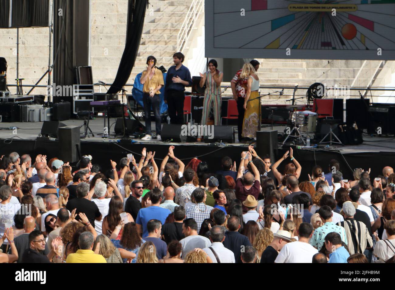 July 2, 2022, Malaga, Spain. Anni B Sweet at Brisa Festival. 40th anniversary of Danza Invisible. Stock Photo