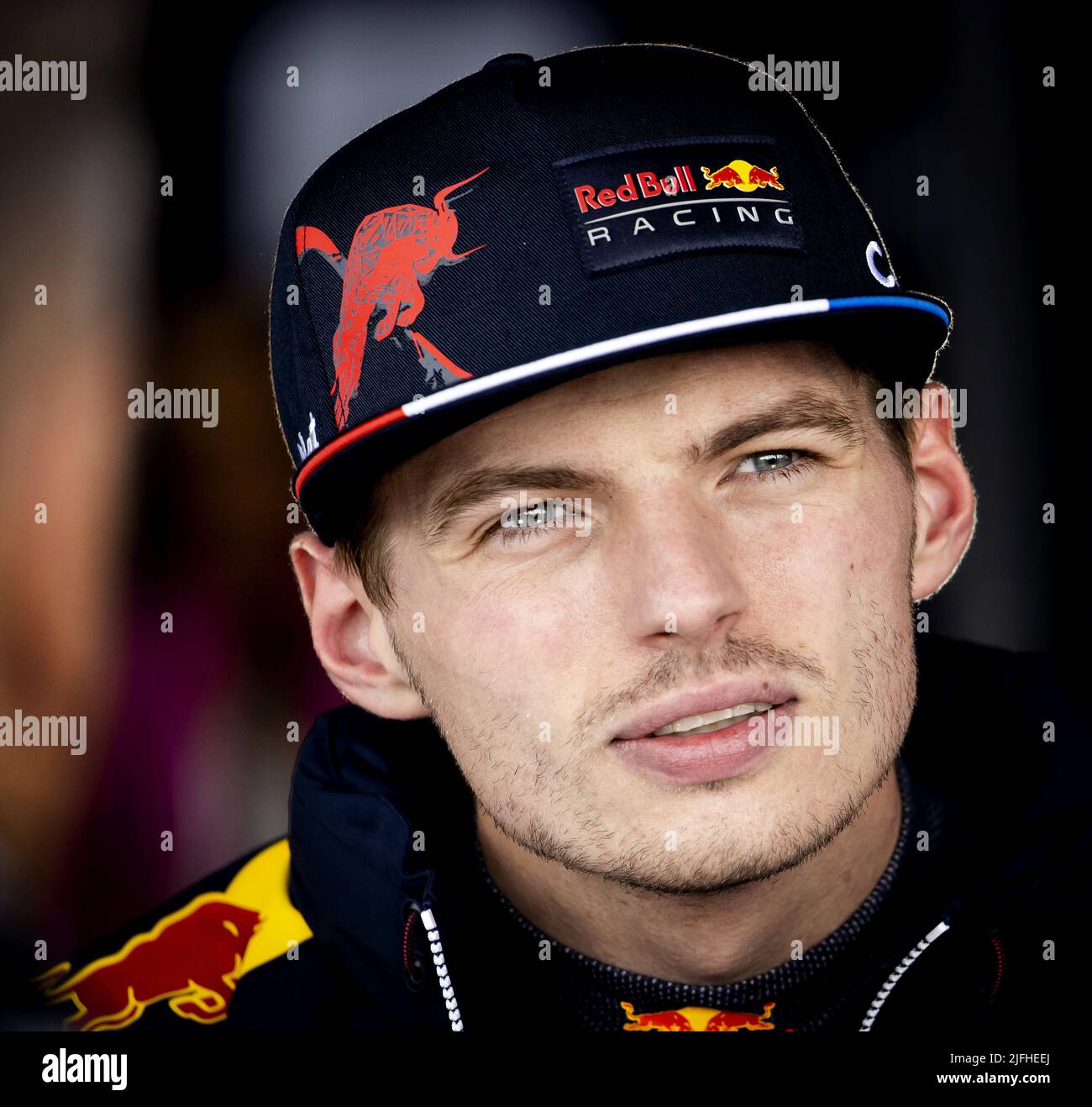 Silverstone, UK. 3rd July, 2022. NORTHAMPTON - Max Verstappen after the F1 Grand Prix of Great Britain at Silverstone on July 3, 2022 in Northampton, England. REMKO DE WAAL Credit: ANP/Alamy Live News Stock Photo