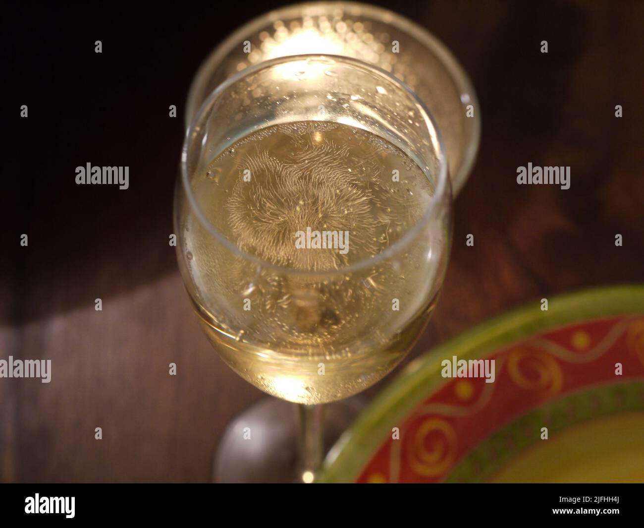 A glass of chilled, readytodrink Champagne Stock Photo Alamy