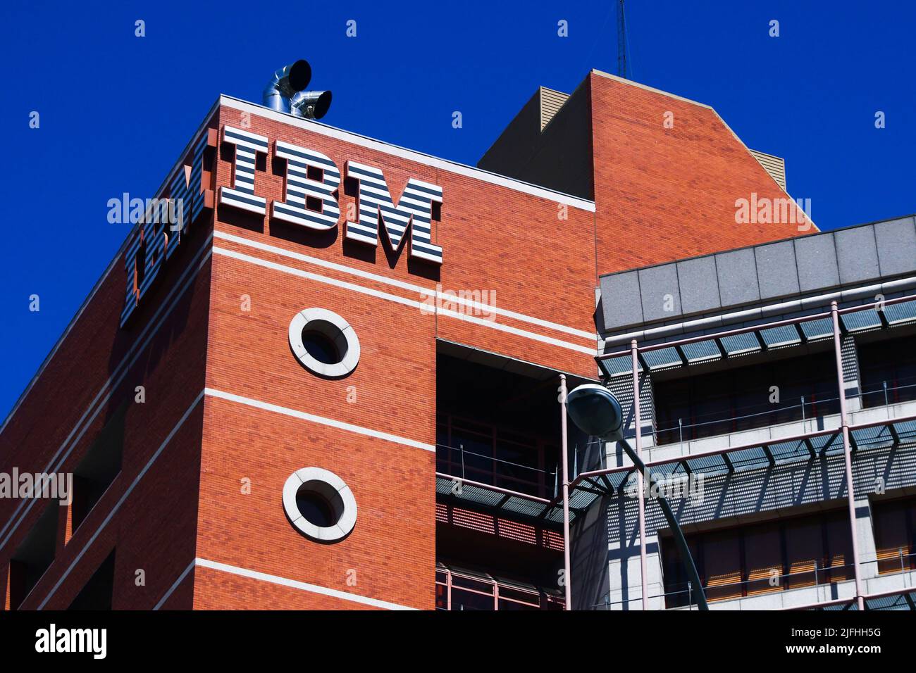 Madrid, Spain. 1st July, 2022. IBM office building in Madrid, Spain on July 1st, 2022. (Credit Image: © Beata Zawrzel/ZUMA Press Wire) Stock Photo