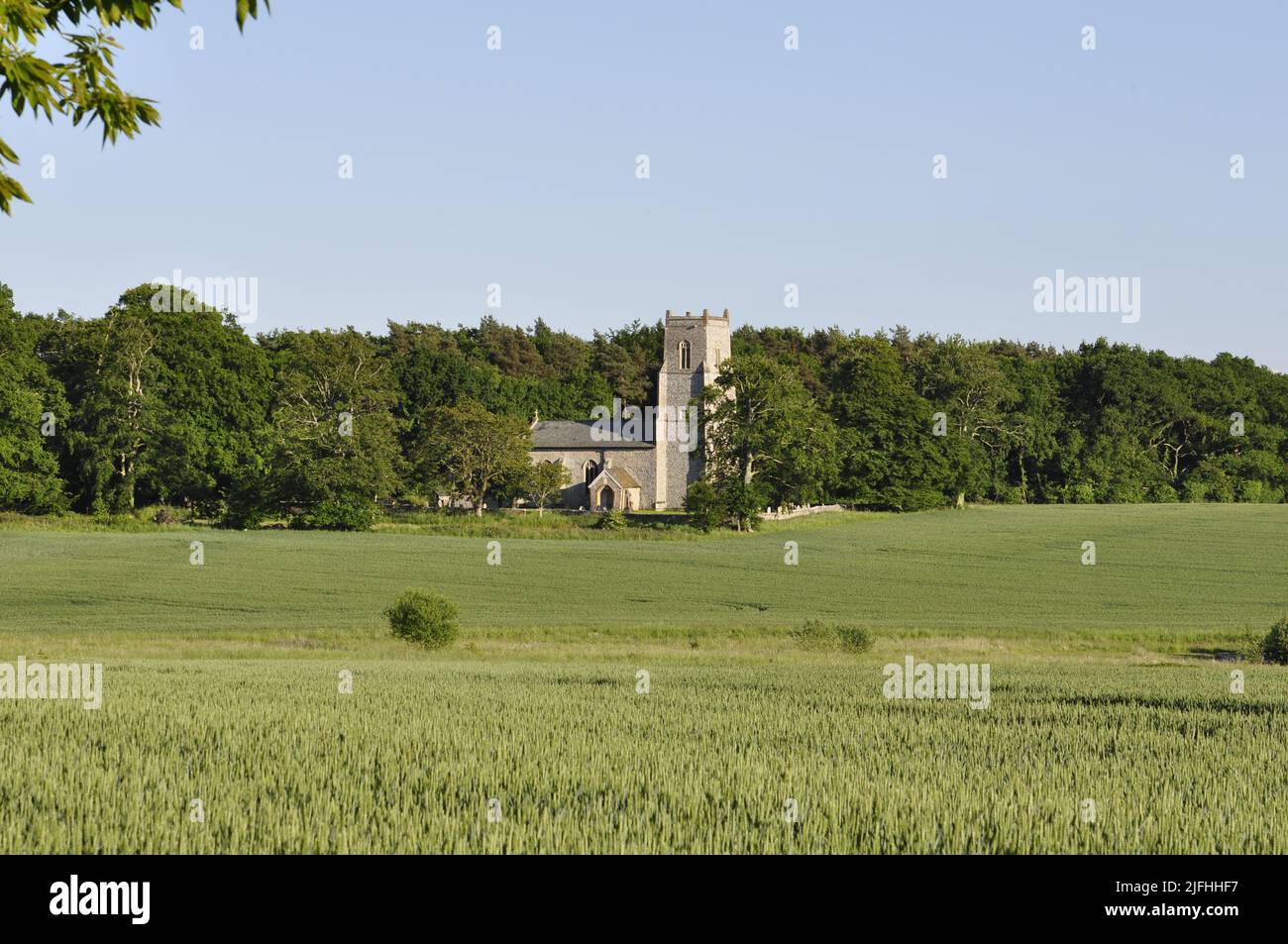 St Bartholomew church, Hanworth, north Norfolk, England, UK Stock Photo
