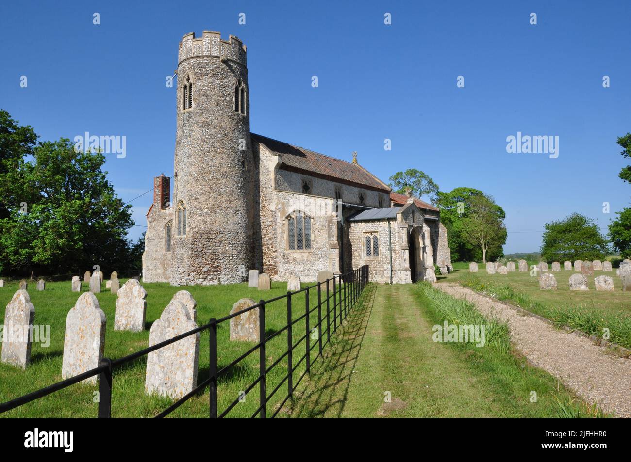 St Andrew's church, Wickmere, north Norfolk, England, UK Stock Photo