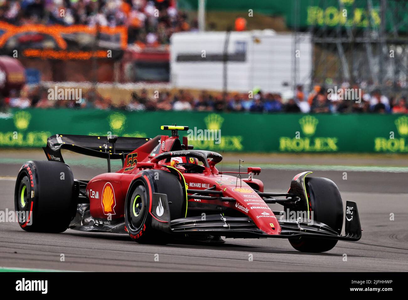 Silverstone, UK. 03rd July, 2022. Carlos Sainz Jr (ESP) Ferrari F1-75. British Grand Prix, Sunday 3rd July 2022