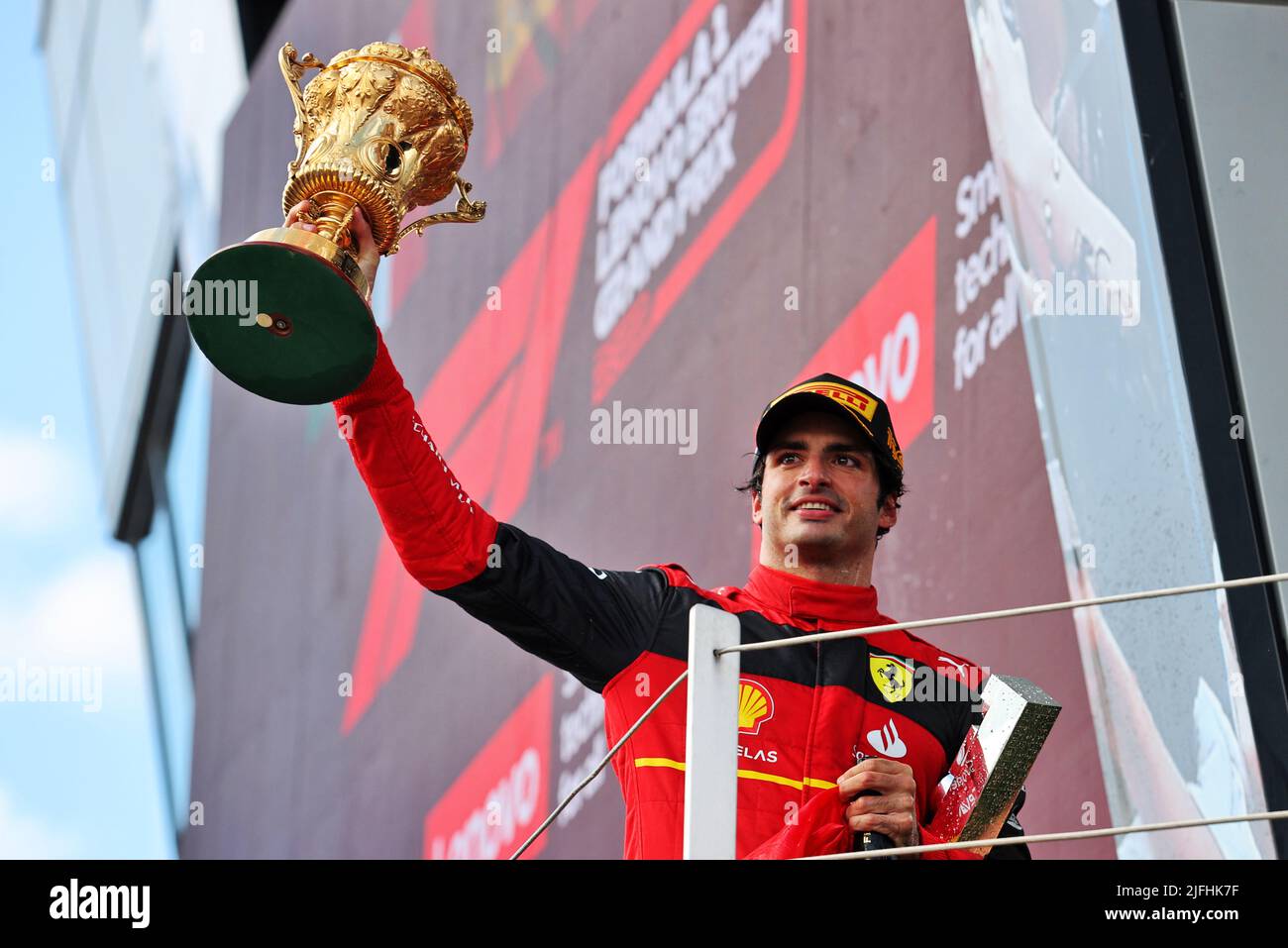 Motorsport Images on X: Trophy celebration on the podium at Silverstone #f1  #Silverstone #BritishGP  / X