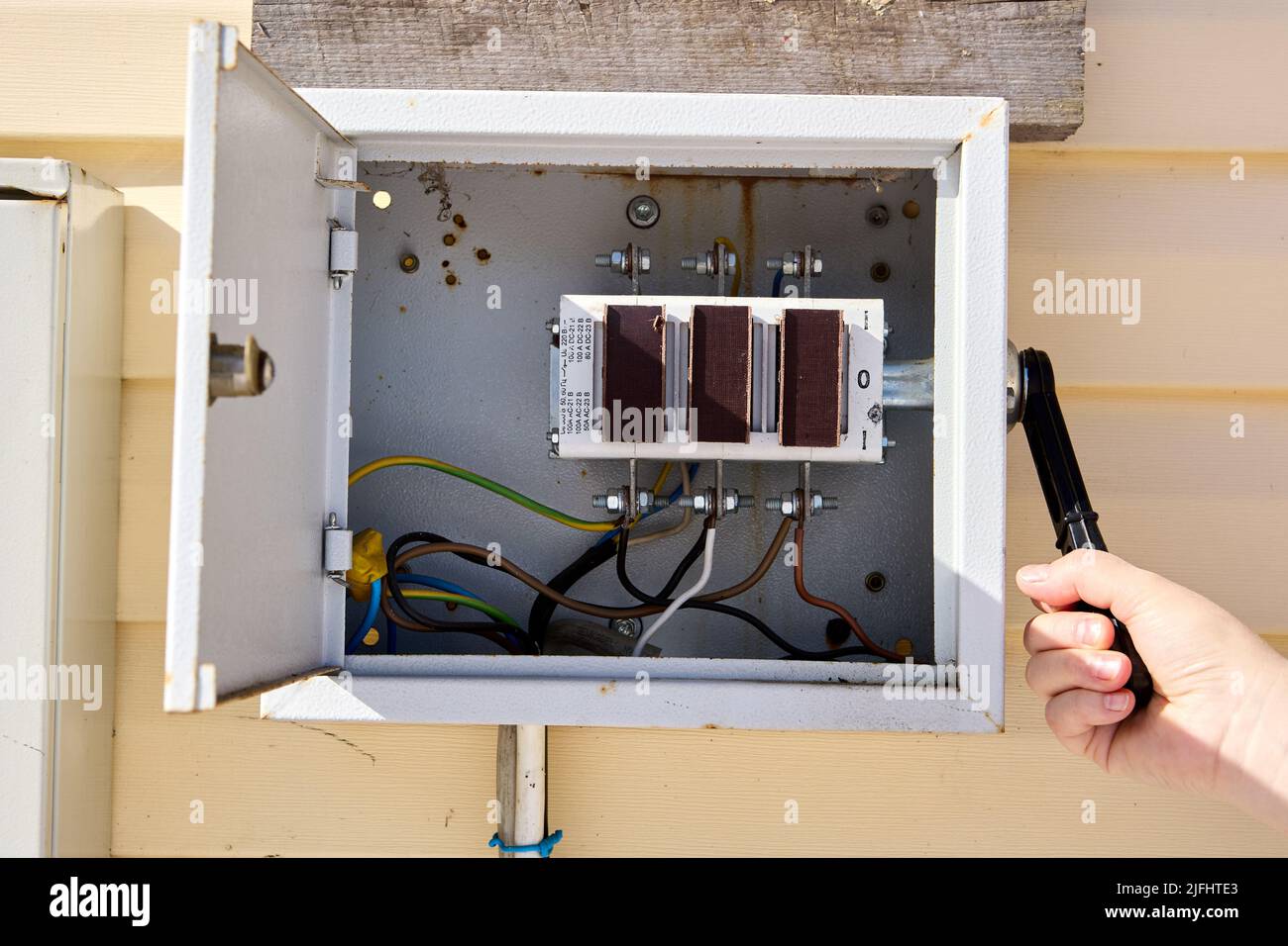 Switchgear with switch disconnector fuse unit, triple pole and neutral metalclad Stock Photo Alamy