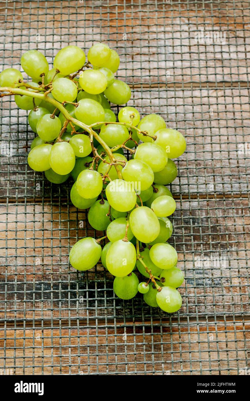 Green grapes fruits. Healthy food Stock Photo Alamy