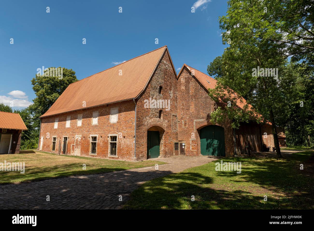 Monastery of Schinna near Stolzenau in Lower Saxony. Founded in 1148. Stock Photo