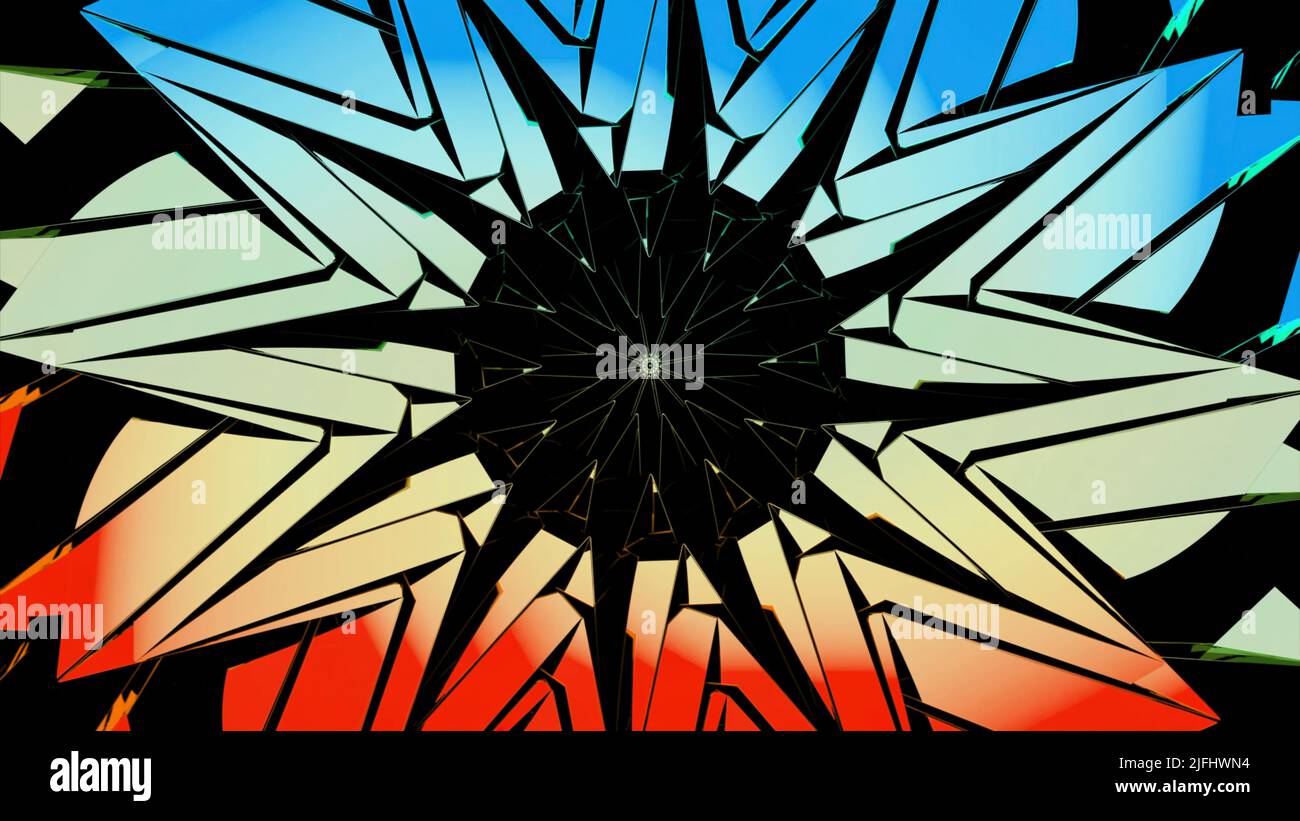 Pulsating And Rotating Spiral With Black Center Design Pulsating