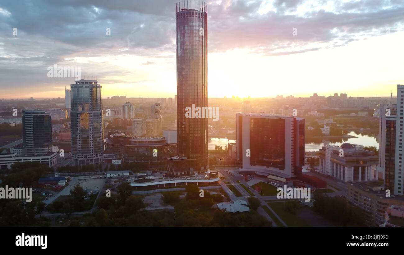 High Rise Panoramic View Panoramic footage city highway in hi-res stock photography and images ...