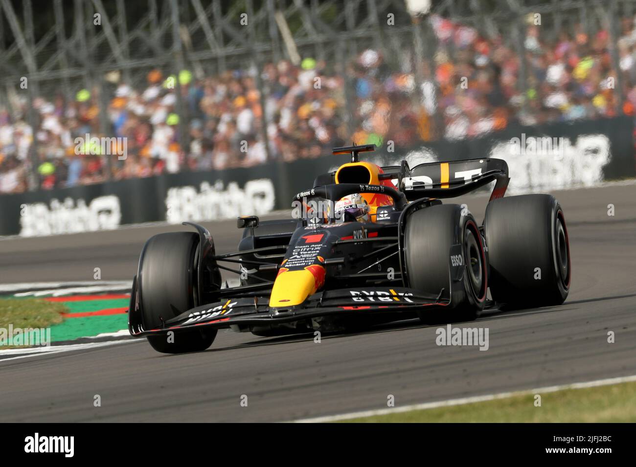 Red Bull's Max Verstappen during the British Grand Prix 2022 at Silverstone, Towcester. Picture