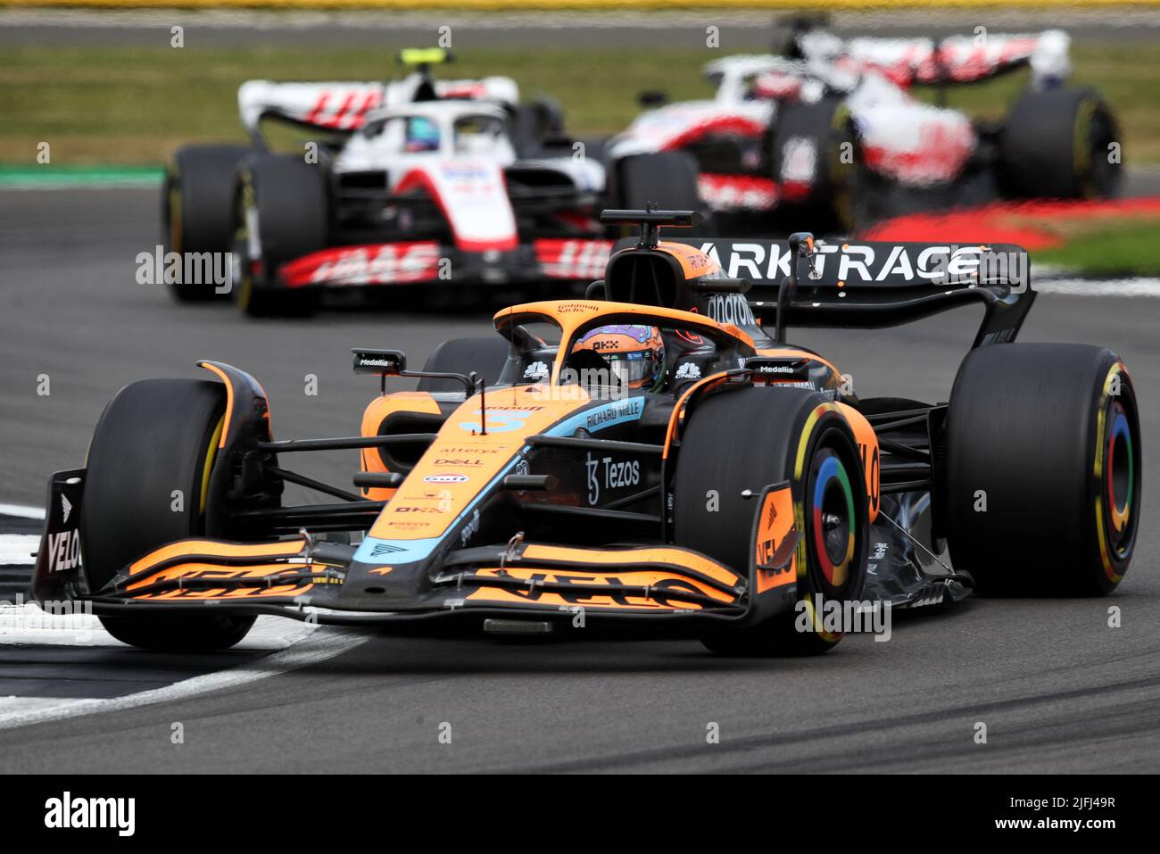 Silverstone, UK. 03rd July, 2022. Daniel Ricciardo (AUS) McLaren MCL36. British Grand Prix, Sunday 3rd July 2022
