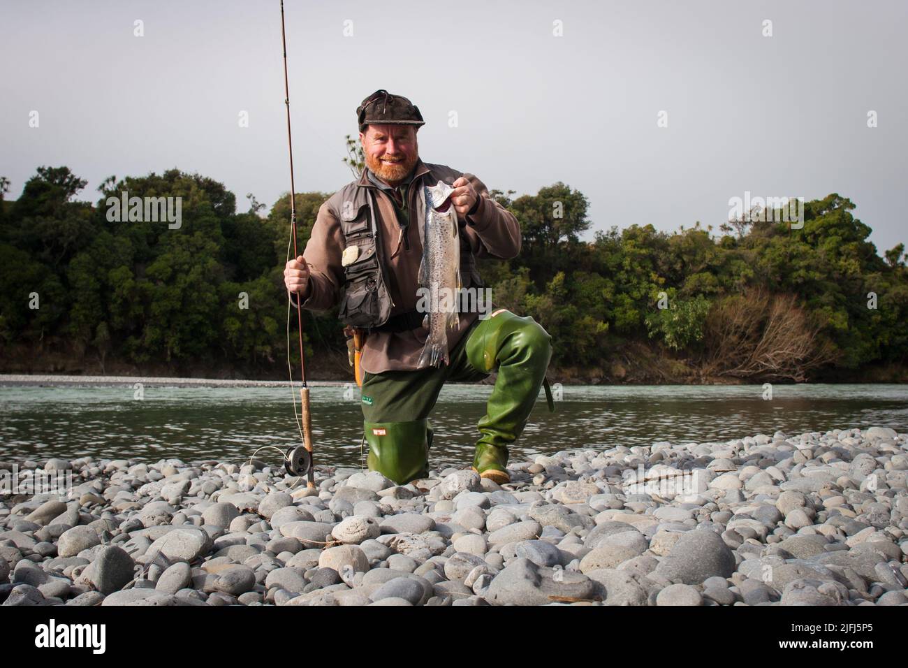 A look at life in New Zealand flyfishing for trout in the Hurunui