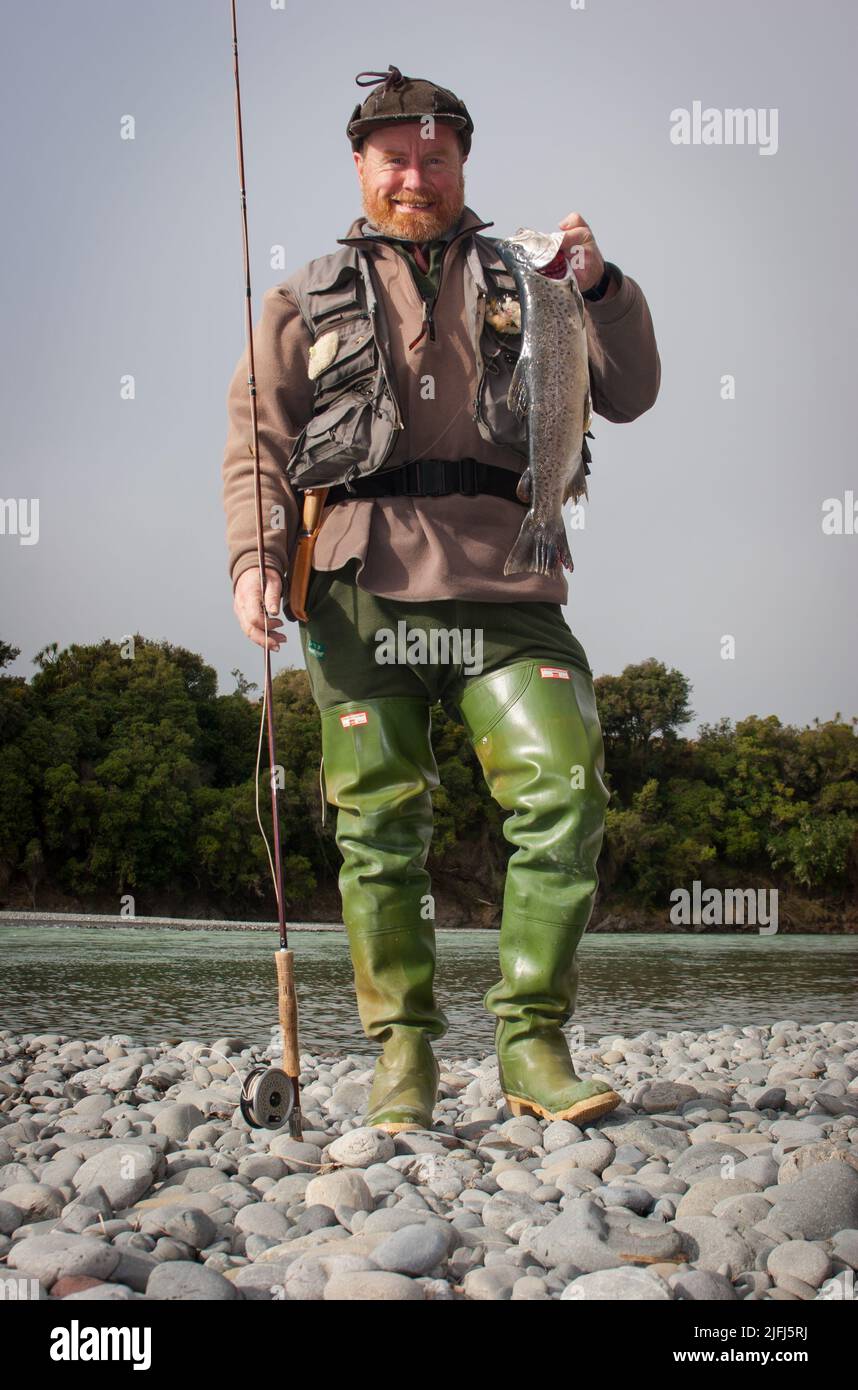 A look at life in New Zealand flyfishing for trout in the Hurunui