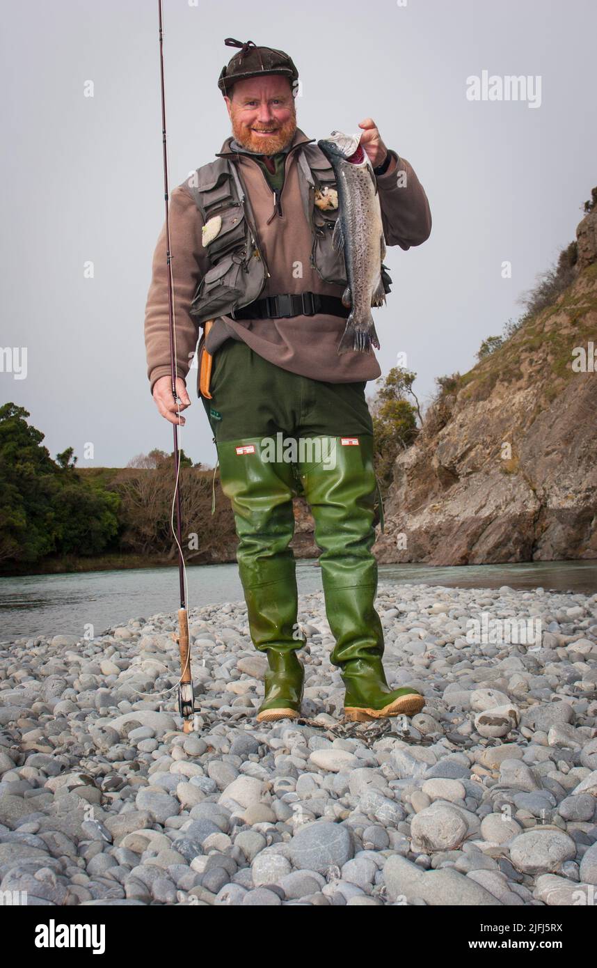 A look at life in New Zealand flyfishing for trout in the Hurunui