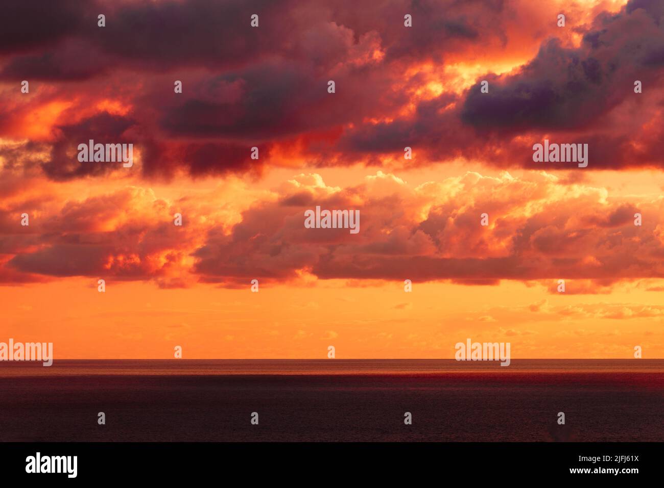 Dramatic sunset sky landscape background Stock Photo - Alamy
