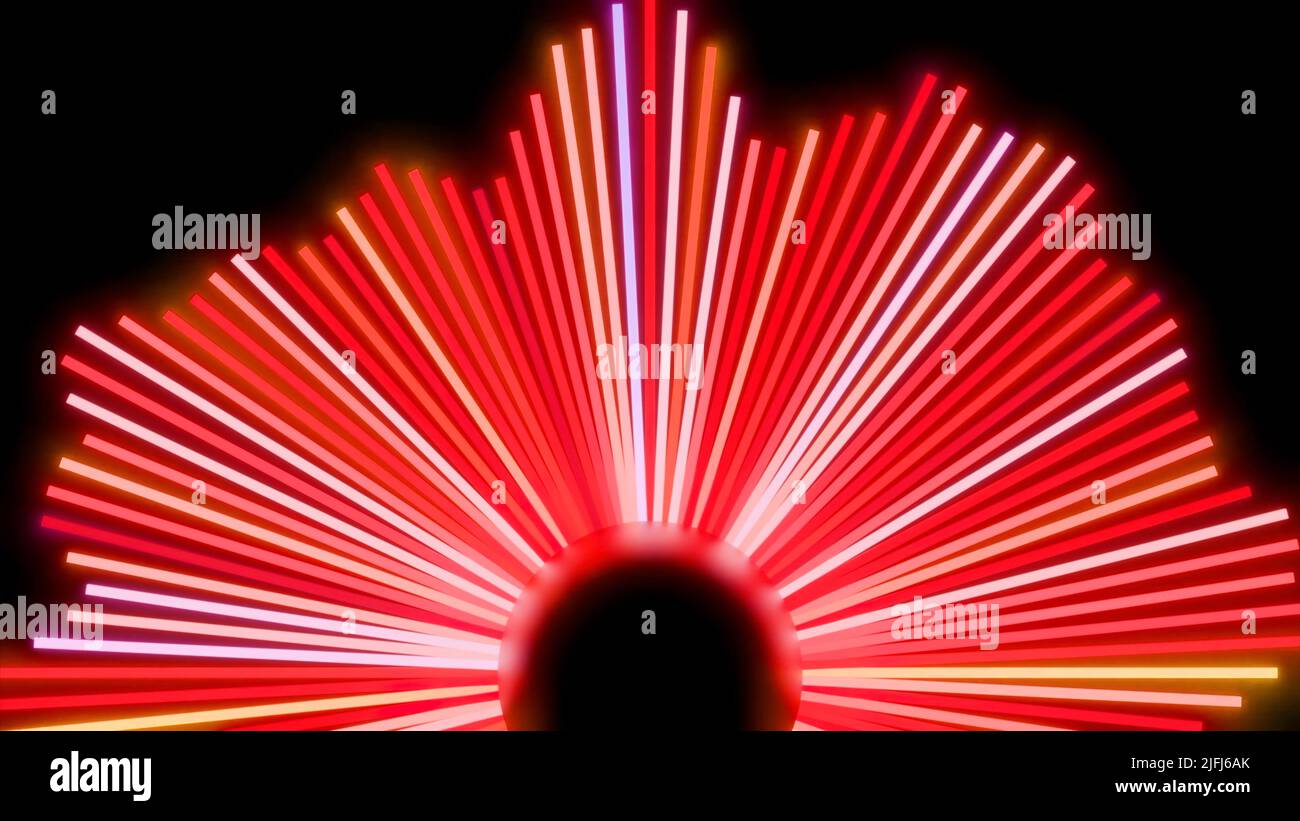 Sound graphic equalizer flashing lights, seamless loop. Design. Display of audio equalizer futuristic pattern. Stock Photo