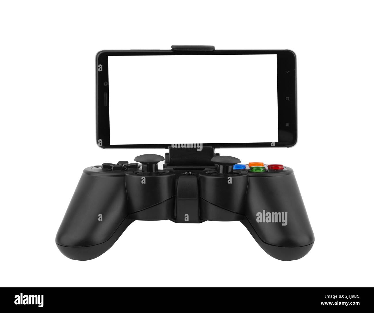 Video game controller isolated on white background Stock Photo - Alamy