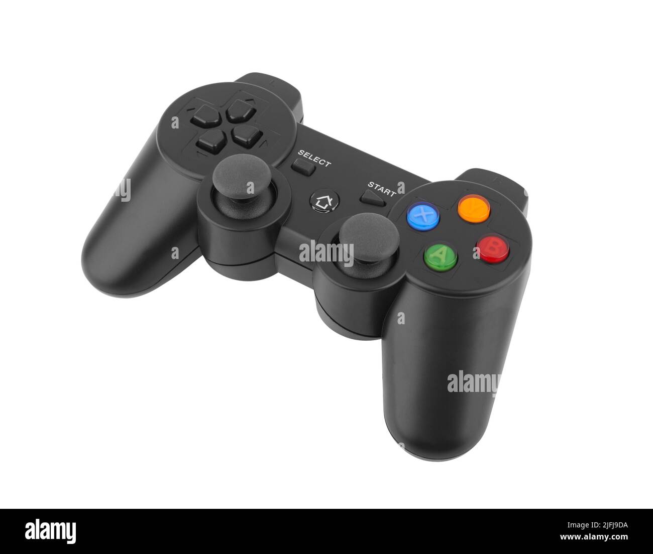 Video game controller isolated on white background Stock Photo - Alamy